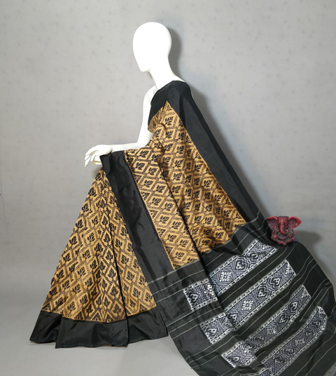 PGMRIDSS4S24BXDC02- Ikat silk saree