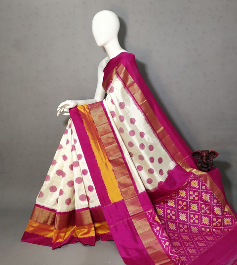 PGMRIDSS4O28TSCC32- Ikat silk saree