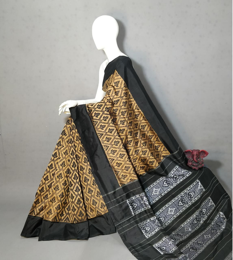 PGMRIDSS4V05NIDC59- Ikat silk saree