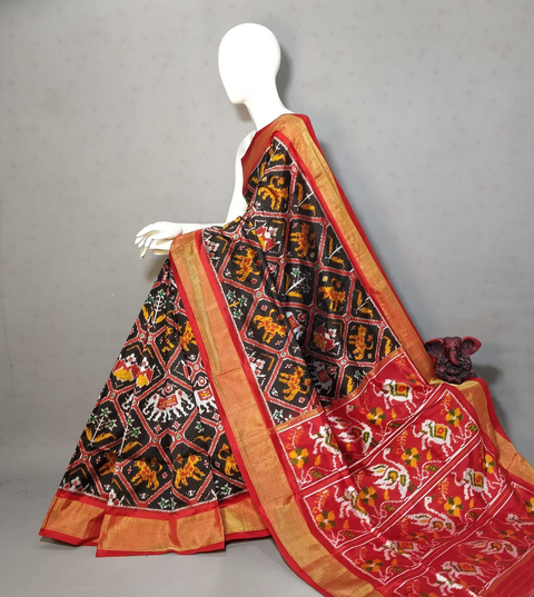 PGMRIDSS4S20NICD20- Ikat silk saree