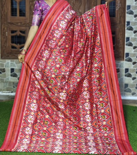 PGMRIDSS4D29NICC39- Ikat silk saree