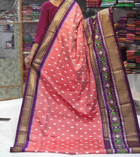 PGMRIDSS4D28BBDC02- Ikat silk saree