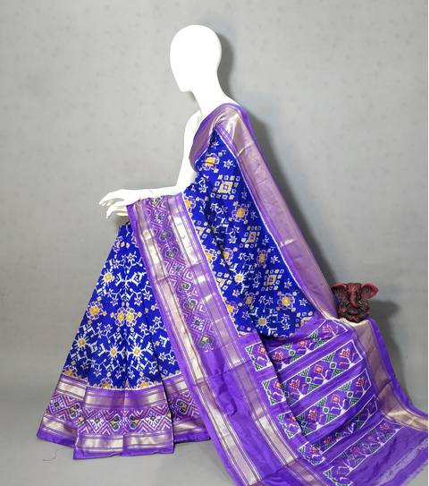 PGMRIDSS4S21BBCC34- Ikat silk saree