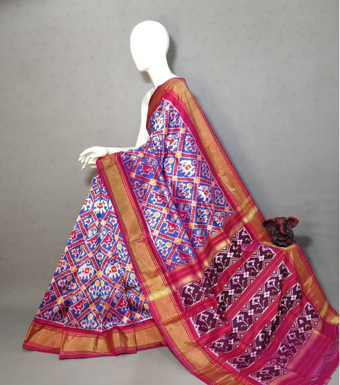 PGMRIDSS4S20NICD21- Ikat silk saree