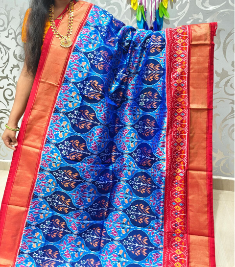 PSVHIDSS4V12BTCD10- Ikat silk saree