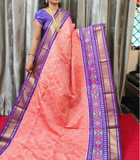 PGMRIDSS4S29BBDC28- Ikat silk saree