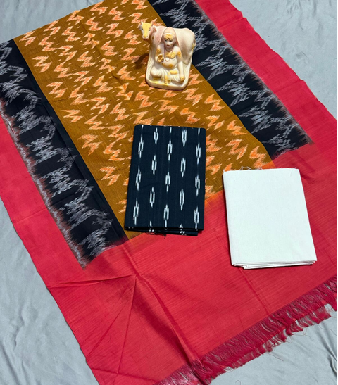 PSRGC3PS4V12IZSD08- Double ikat cotton salwar set