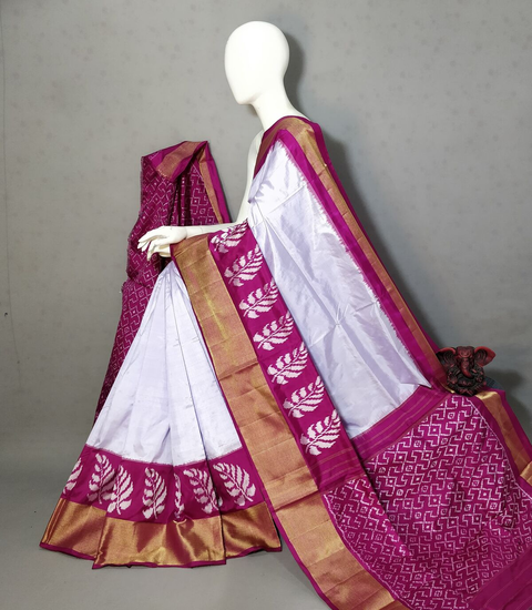 PGMRKBRS4S21BICD01- Ikat silk saree