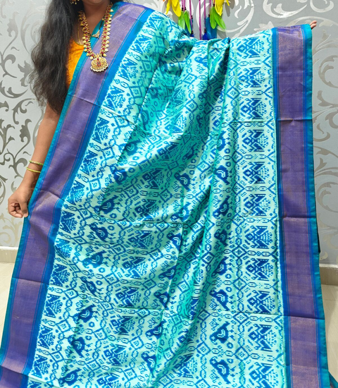 PSVHIDSS4V12BTCD09- Ikat silk saree