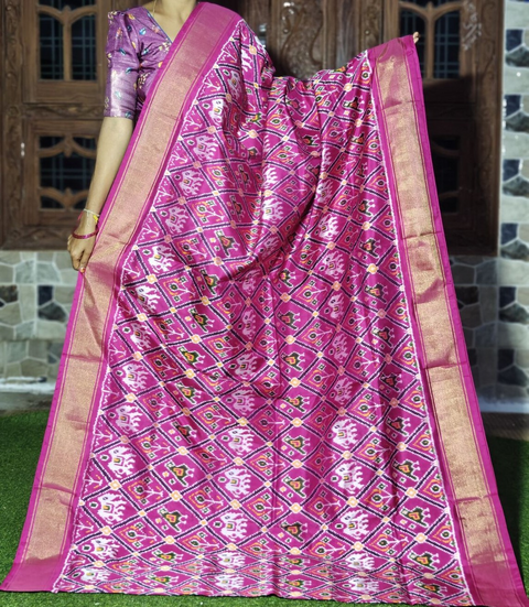 PGMRIDSS4D29NICC36- Ikat silk saree