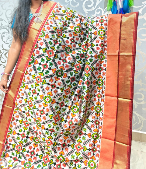 PSPHIDSS4V22NXDC06- Ikat silk saree