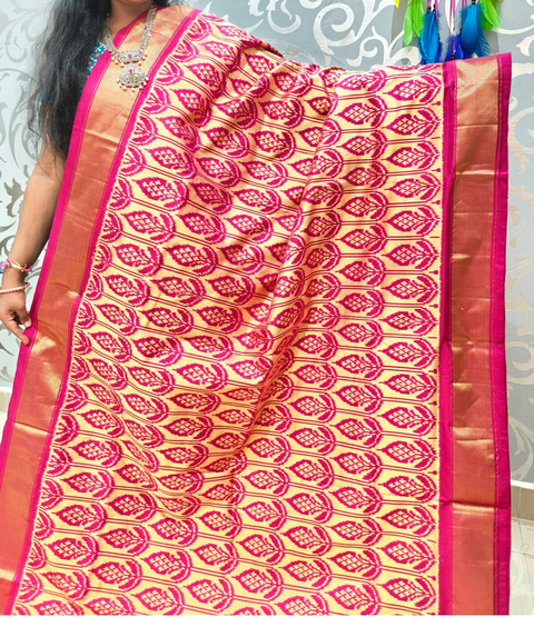 PSPHIDSS4V22NXDC07- Ikat silk saree