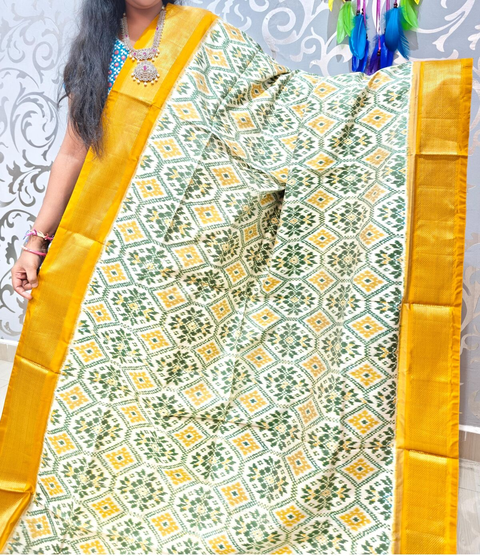 PSPHIDSS4V22NXDC03- Ikat silk saree