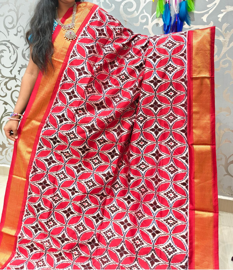 PSPHIDSS4V22NXDC29- Ikat silk saree