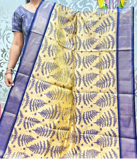 PSPHFTHS4D04CSCD01- Full tissue Ikat silk saree