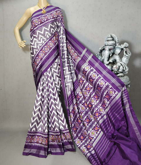 PRIHIDSS4V04BSCC10- Ikat silk saree