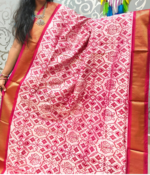 PSPHIDSS4V22NXDC27- Ikat silk saree