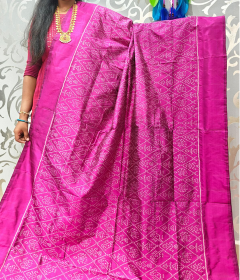 PSPHIDSS5J08BTDD06- Ikat silk saree