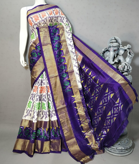 PSTHIDSS4D03NCDD37- Ikat silk saree