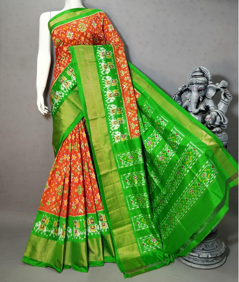 PSTHIDSS4D03NCDD33- Ikat silk saree