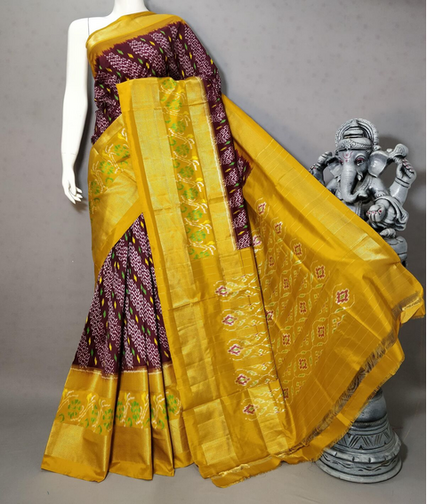 PSTHIDSS4D03NCDD28- Ikat silk saree