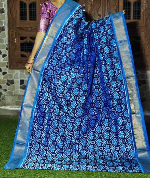 PGMRIDSS5J10NICD03- Ikat silk saree