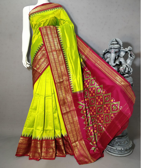 PSTHIDSS5J05NSDD16- Ikat silk saree