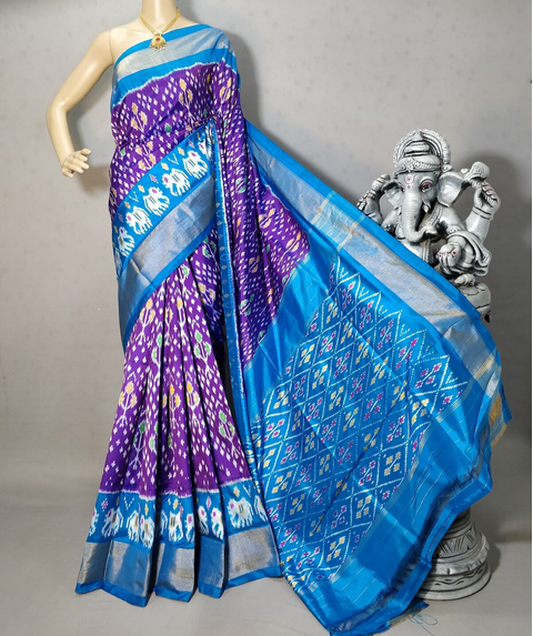 PRIHIDSS4D06TBCC17- Ikat silk saree