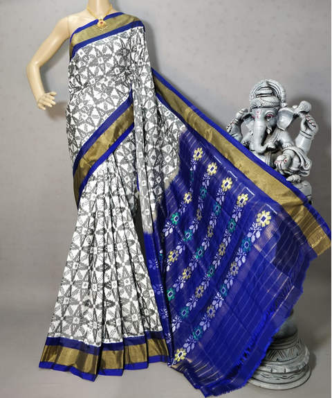 PRIHIDSS4D17BSDC13- Ikat silk saree