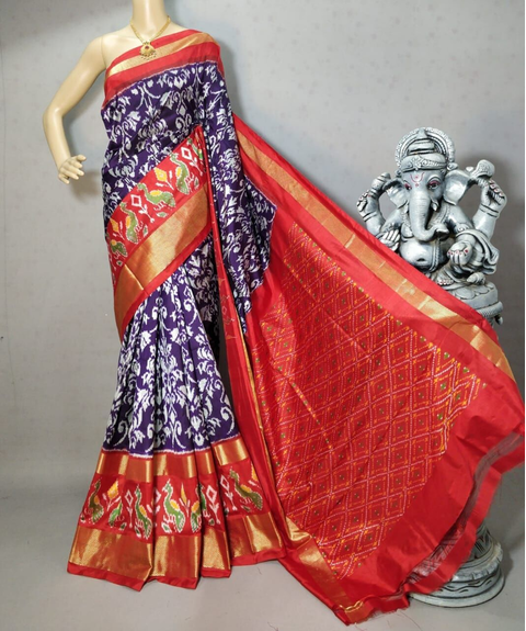 PRIHIDSS4S20NDCD10- Ikat silk saree