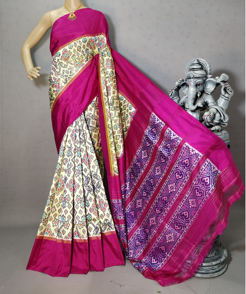 PRIHIDSS4D30BSCD24- Ikat silk saree