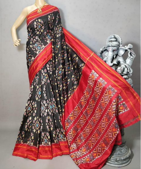 PGMRIDSS4O25BXCD25- Ikat silk saree