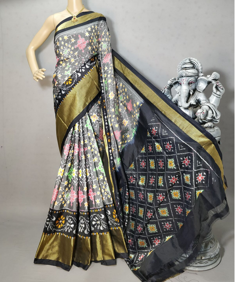 PRIHIDSS4D09NCDC04- Ikat silk saree