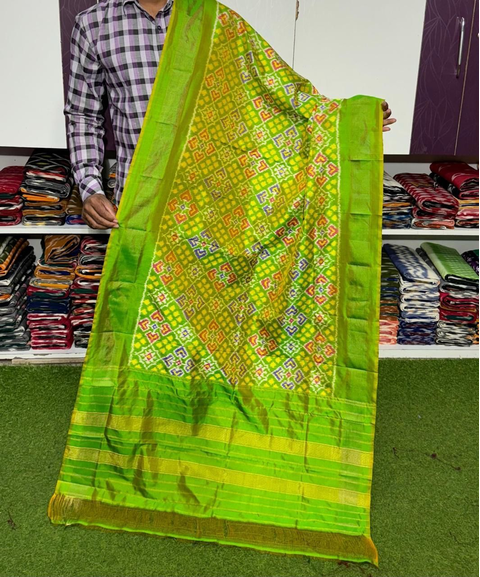 PSRGISDP4O10ZNDC25- Ikat silk dupatta