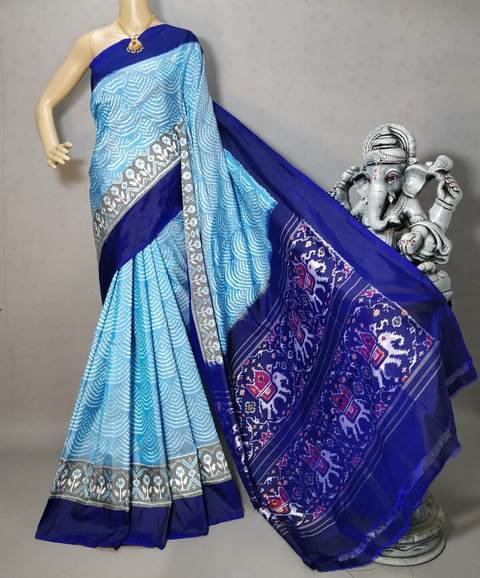 PRIHIDSS4V23BSCD04- Ikat silk saree