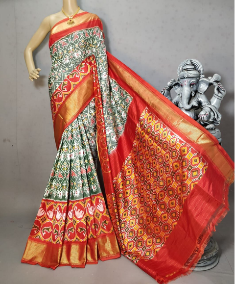 PRIHC3PS4O14NCCD09- Ikat silk saree