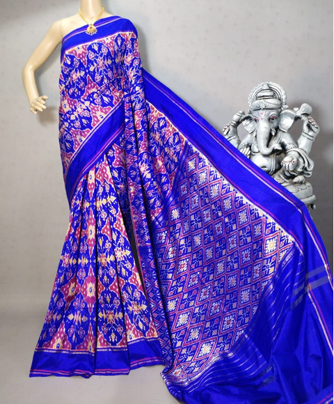 PRIHIDSS4S23BSDD04- Ikat silk saree