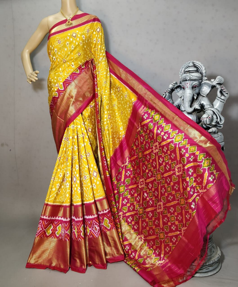 PRIHC3PS4O14NCCD06- Ikat silk saree