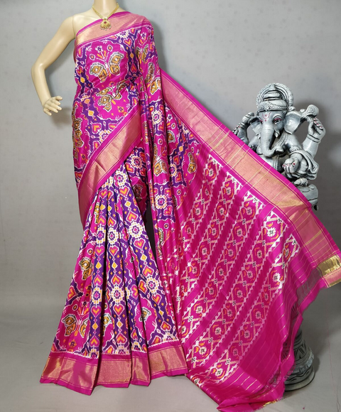 PRIHIDSS4V26BSDD10- Ikat silk saree