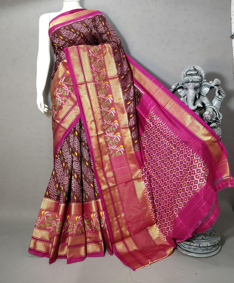 PSTHIDSS5J05NSDD09- Ikat silk saree