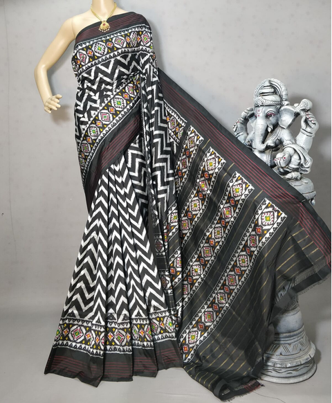 PRIHIDSS4V23BSCD10- Ikat silk saree