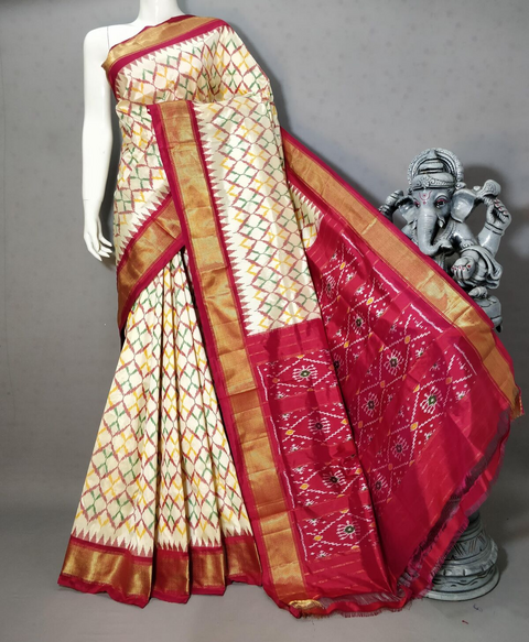 PSTHIDSS5J08NDCD05- Ikat silk saree