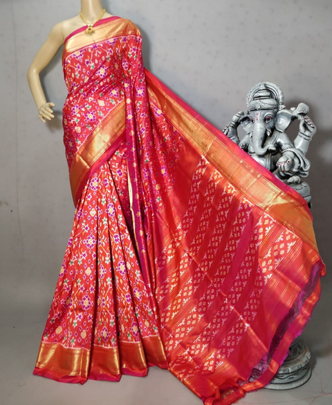 PRIHC3PS4O14NCCD01- Ikat silk saree