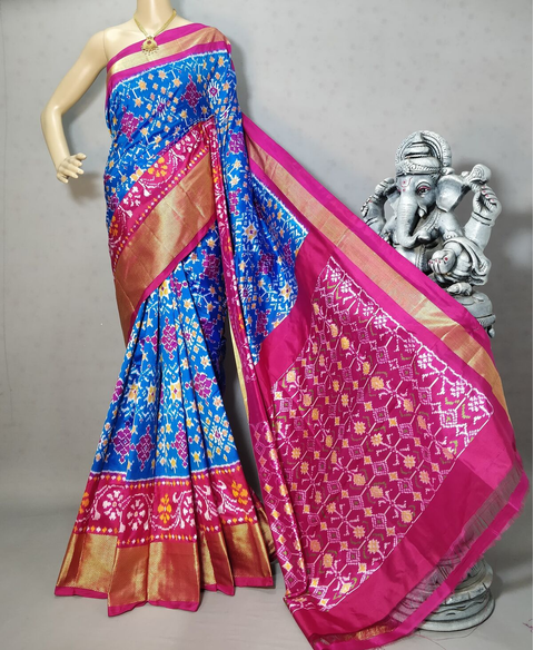 PRIHIDSS4V12NDCD20- Ikat silk saree