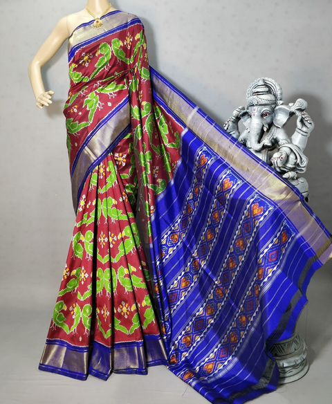 PRIHIDSS4D18NDCC01- Ikat silk saree