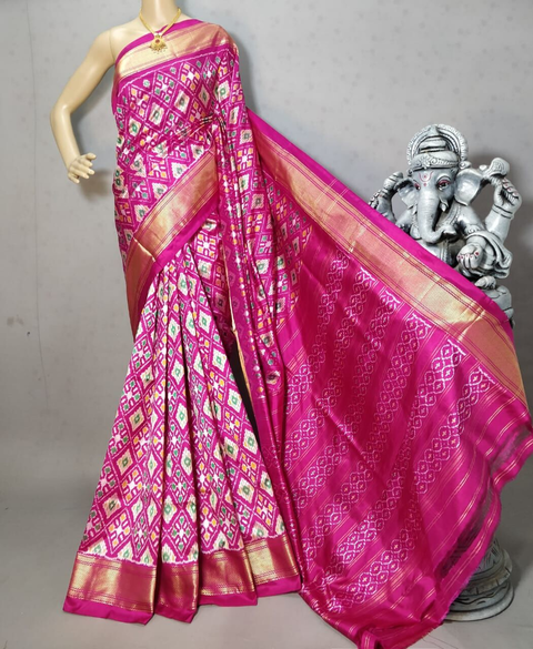 PRIHC3PS4O14NCCD25- Ikat silk saree