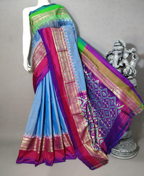 PSTHIDSS4D02NCCD03- Ikat silk saree