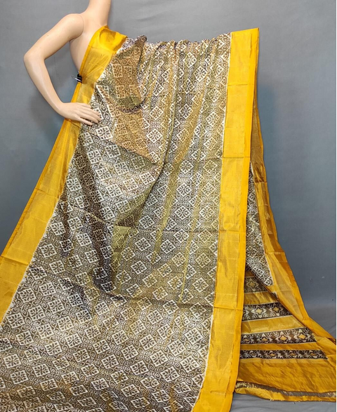 PUSNFTHS4D14NTDC14- Full tissue Ikat silk saree