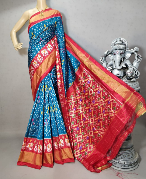 PRIHIDSS4S25TSDC13- Ikat silk saree