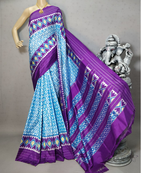 PRIHIDSS4V04BSCC06- Ikat silk saree